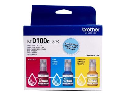 Pack 3 Tintas Brother Btd100cl3pk Color Portafolio...